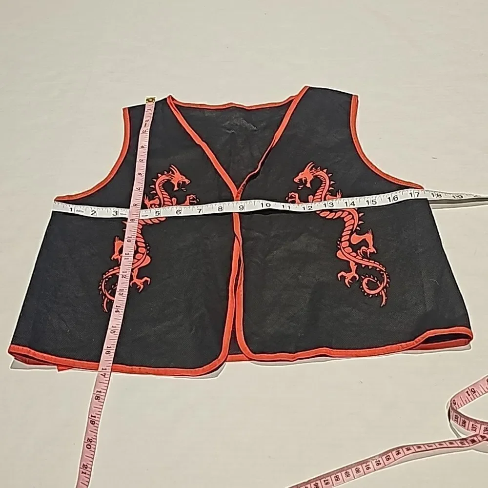 Child's costume vest with dragons